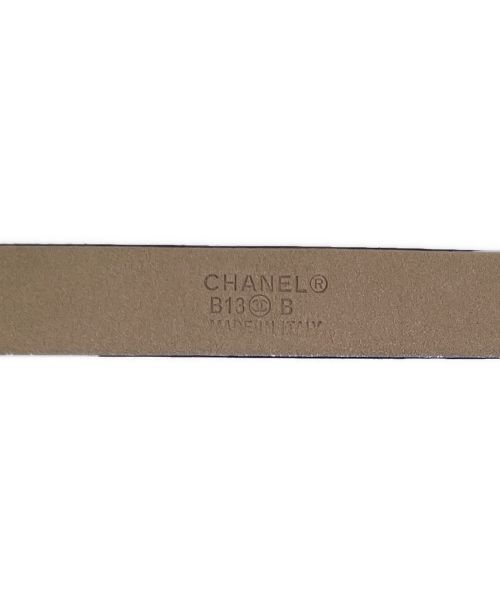 CHANEL（シャネル）CHANEL (シャネル) 金プレートココマークベルト ブラック サイズ:80の古着・服飾アイテム