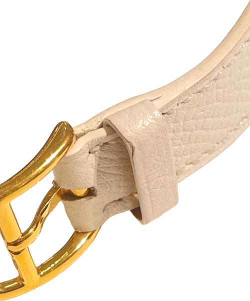 HERMES（エルメス）HERMES (エルメス) Hウォッチミニ ドゥブルトゥール ホワイト サイズ:ミニの古着・服飾アイテム