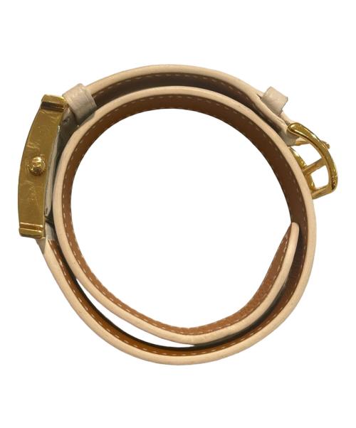 HERMES（エルメス）HERMES (エルメス) Hウォッチミニ ドゥブルトゥール ホワイト サイズ:ミニの古着・服飾アイテム
