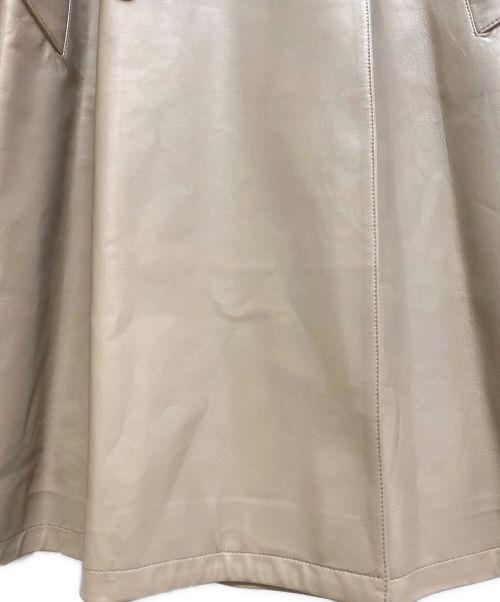 PRADA（プラダ）PRADA (プラダ) ラムレザートレンチコート ベージュ サイズ:36の古着・服飾アイテム