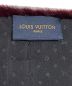中古・古着 LOUIS VUITTON (ルイ ヴィトン) エシャルプ・モノグラム ミンク ボルドー：128000円