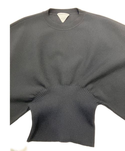 BOTTEGA VENETA（ボッテガベネタ）BOTTEGA VENETA (ボッテガベネタ) Puff Sleeve Sweater ブラック サイズ:Mの古着・服飾アイテム