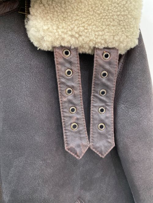 Forte Dei Marmi Couture（フォルテデイマルミ）Forte Dei Marmi Couture (フォルテデイマルミ) ムートンジャケット ブラウン サイズ:44の古着・服飾アイテム