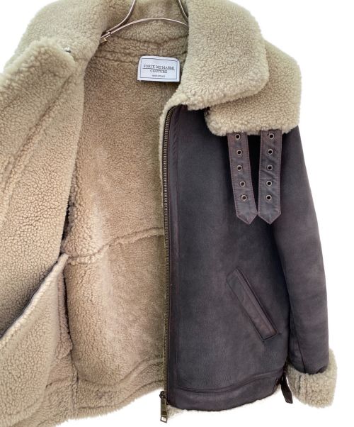 Forte Dei Marmi Couture（フォルテデイマルミ）Forte Dei Marmi Couture (フォルテデイマルミ) ムートンジャケット ブラウン サイズ:44の古着・服飾アイテム