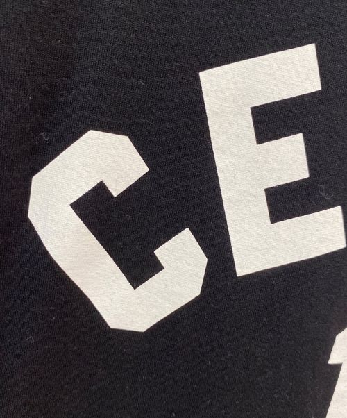 CELINE（セリーヌ）CELINE (セリーヌ) CELINE 16 PARISロゴTシャツ ブラック サイズ:Sの古着・服飾アイテム
