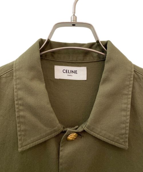CELINE（セリーヌ）CELINE (セリーヌ) ミリタリーシャツ オリーブ サイズ:36の古着・服飾アイテム