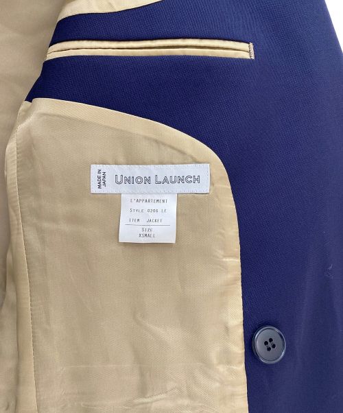 UNION LAUNCH（ユニオンランチ）UNION LAUNCH (ユニオンランチ) ダブルジャケット ネイビー サイズ:XSの古着・服飾アイテム