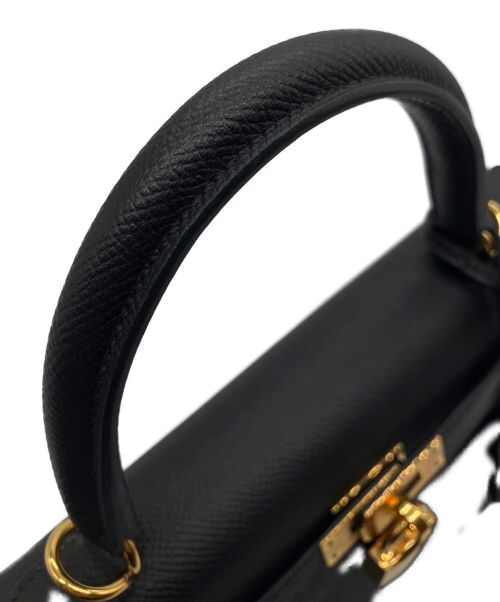 HERMES（エルメス）HERMES (エルメス) ケリー25 外縫い/ハンドバッグ ブラック サイズ:25の古着・服飾アイテム