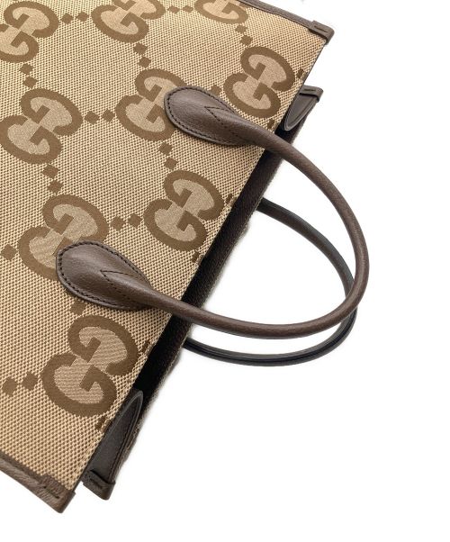 GUCCI（グッチ）GUCCI (グッチ) ジャンボGGトートバッグ ブラウン サイズ:-の古着・服飾アイテム