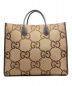 GUCCI (グッチ) ジャンボGGトートバッグ ブラウン サイズ:-：160000円