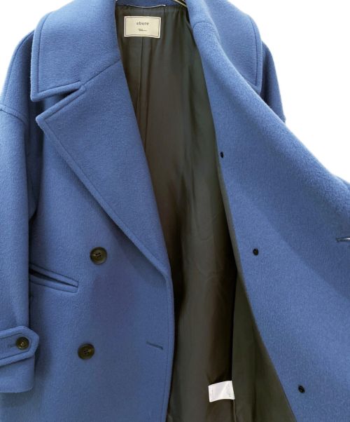 ebure（エブール）ebure (エブール) Ron Herman (ロンハーマン) Pコート ブルー サイズ:36の古着・服飾アイテム