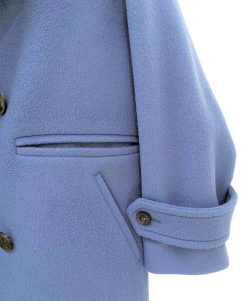 ebure（エブール）ebure (エブール) Ron Herman (ロンハーマン) Pコート ブルー サイズ:36の古着・服飾アイテム