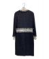CHANEL (シャネル) フラワーレースツイードワンピース ネイビー サイズ:38：448000円