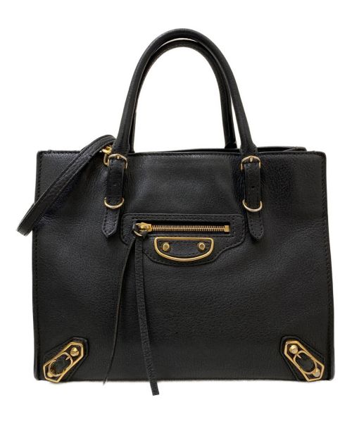 BALENCIAGA（バレンシアガ）BALENCIAGA (バレンシアガ) ペーパーミニA4/2WAYバッグ ブラック サイズ:ミ二の古着・服飾アイテム