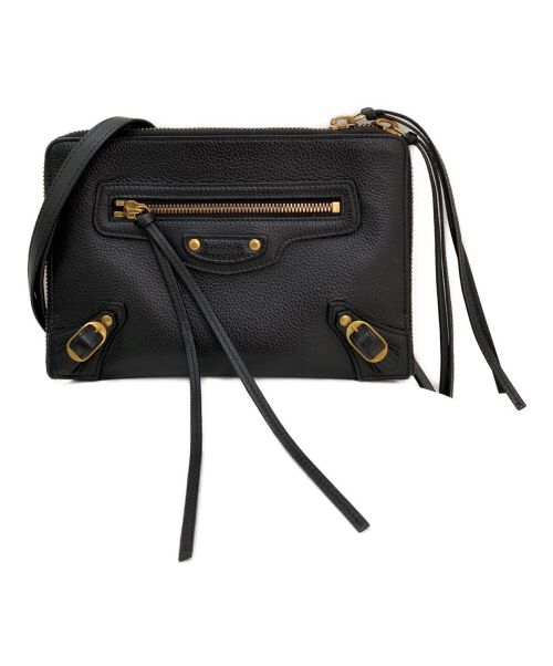 BALENCIAGA（バレンシアガ）BALENCIAGA (バレンシアガ) ネオクラシックストラップ付きポーチ ブラックの古着・服飾アイテム