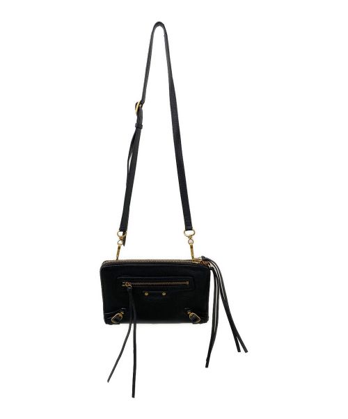 BALENCIAGA（バレンシアガ）BALENCIAGA (バレンシアガ) ネオクラシックストラップ付きポーチ ブラックの古着・服飾アイテム