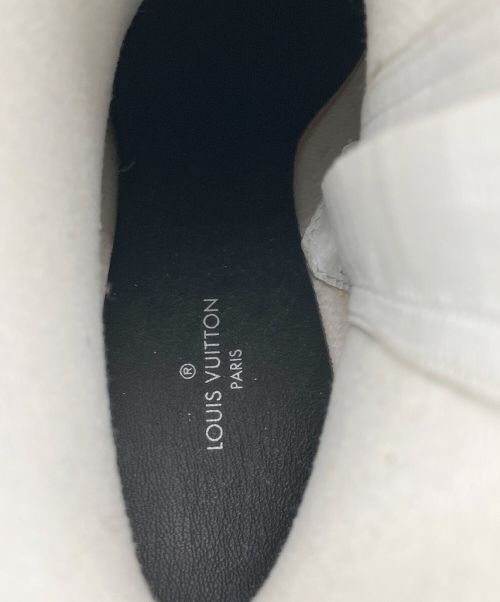 LOUIS VUITTON（ルイ ヴィトン）LOUIS VUITTON (ルイ ヴィトン) シルエットラインアンクルブーツ ホワイト サイズ:36の古着・服飾アイテム