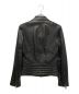 DOLCE & GABBANA (ドルチェ＆ガッバーナ) ラムレザーライダースジャケット ブラック サイズ:44：60000円