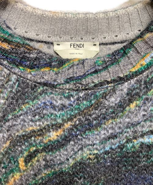 FENDI（フェンディ）FENDI (フェンディ) プルオーバーモヘアニット ブラック サイズ:40の古着・服飾アイテム