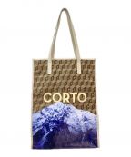 Corto moltedo×WIND AND SEAコルトモルテド×ウィンダンシー）の古着「WDS Mountain(Monogram) Tote Bag」｜ベージュ