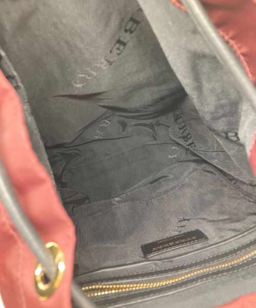 BURBERRY（バーバリー）BURBERRY (バーバリー) バックパック ボルドーの古着・服飾アイテム