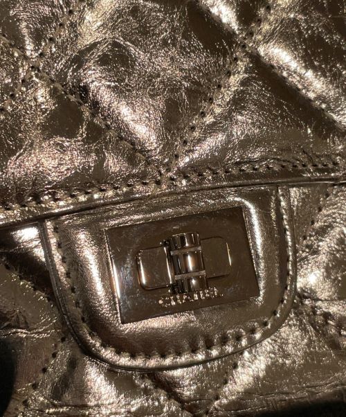 CHANEL（シャネル）CHANEL (シャネル) フラップウォレット シルバーの古着・服飾アイテム