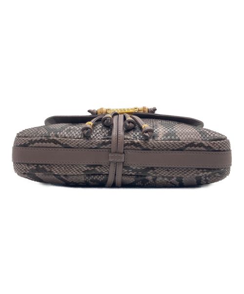 GUCCI（グッチ）GUCCI (グッチ) パイソンバンブーチェーンハンドバッグ ラベンダー サイズ:-の古着・服飾アイテム
