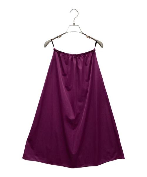 ANAYI（アナイ）ANAYI (アナイ) シルクコットンティアードワンピース パープル サイズ:36の古着・服飾アイテム