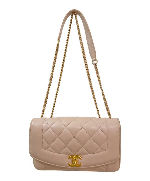 CHANEL（シャネル）CHANEL (シャネル) ダイアナフラップマトラッセ ベージュ サイズ:22の古着・服飾アイテム