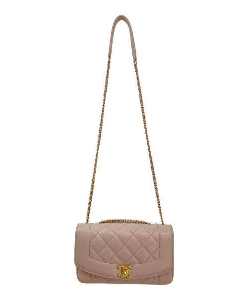 CHANEL（シャネル）CHANEL (シャネル) ダイアナフラップマトラッセ ベージュ サイズ:22の古着・服飾アイテム