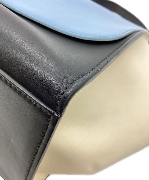 CELINE（セリーヌ）CELINE (セリーヌ) 2WAYバッグ/トラペーズ ブルー×ネイビー×ホワイトの古着・服飾アイテム