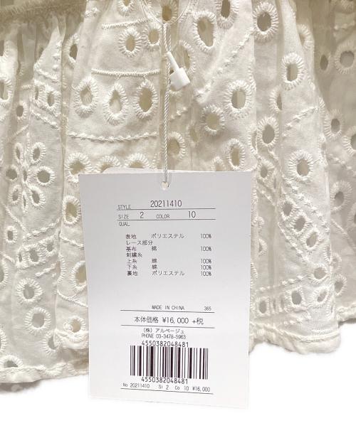 Apuweiser-riche（アプワイザーリッシェ）Apuweiser-riche (アプワイザーリッシェ) ブラウス アイボリー サイズ:M 未使用品の古着・服飾アイテム