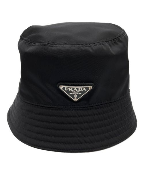PRADA（プラダ）PRADA (プラダ) ナイロン バケットハット ブラック サイズ:Sの古着・服飾アイテム