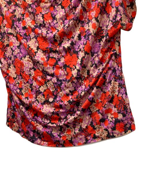 DRIES VAN NOTEN（ドリスヴァンノッテン）DRIES VAN NOTEN (ドリスヴァンノッテン) アシンメトリーカットソー レッド×パープル サイズ:XSの古着・服飾アイテム