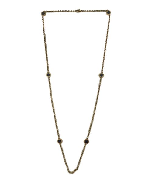 BVLGARI（ブルガリ）BVLGARI (ブルガリ) 6Pオニキスロングネックレスの古着・服飾アイテム