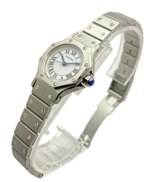 Cartier（カルティエ）Cartier (カルティエ) サントス オクタゴン SM 白文字盤 サイズ:SMの古着・服飾アイテム