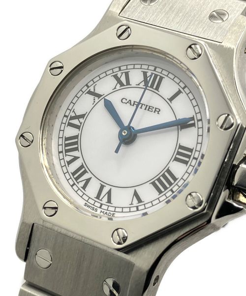 Cartier（カルティエ）Cartier (カルティエ) サントス オクタゴン SM 白文字盤 サイズ:SMの古着・服飾アイテム