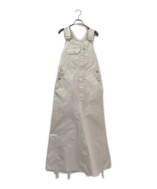 MADISON BLUE（マディソンブルー）MADISON BLUE (マディソンブルー) JUMPER SKIRT MAXI PE TWILL ホワイト サイズ:00の古着・服飾アイテム