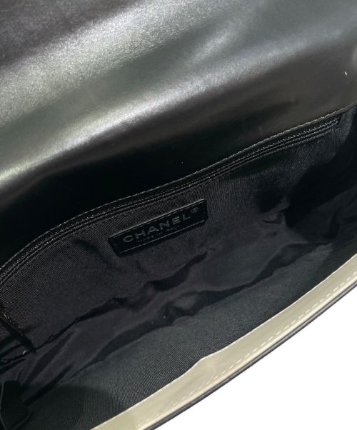 CHANEL（シャネル）CHANEL (シャネル) ボーイシャネルバイカラーショルダーバッグ ブラック×ホワイトの古着・服飾アイテム