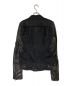DRKSHDW (ダークシャドウ) レザー切り替えジャケット ブラック サイズ:XS：40000円
