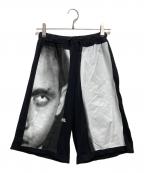 Hood By Airフッドバイエアー）の古着「グラフィックプリントスウェットショートパンツ」｜ブラック