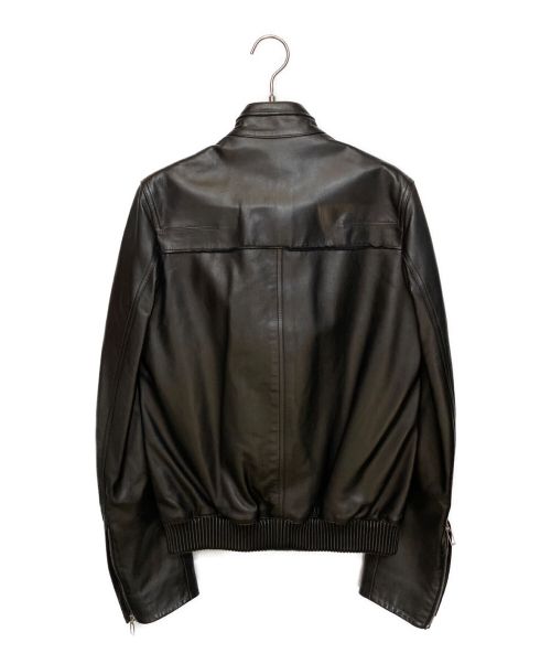 DIOR HOMME（ディオール オム）DIOR HOMME (ディオール オム) 11AW ラムレザーライダースジャケット ブラック サイズ:44の古着・服飾アイテム