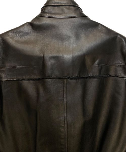 DIOR HOMME（ディオール オム）DIOR HOMME (ディオール オム) 11AW ラムレザーライダースジャケット ブラック サイズ:44の古着・服飾アイテム