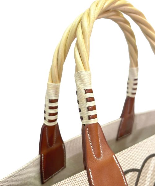 HERMES（エルメス）HERMES (エルメス) スティープル トワルアッシュ オース ベージュの古着・服飾アイテム