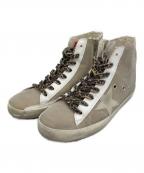 GOLDEN GOOSEゴールデングース）の古着「ハイカットスニーカー」｜ベージュ