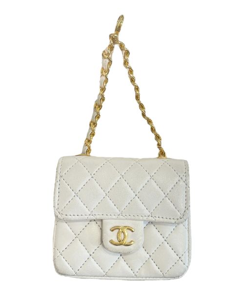 CHANEL（シャネル）CHANEL (シャネル) ミニマトラッセチェーンベルト ホワイト×ゴールドの古着・服飾アイテム