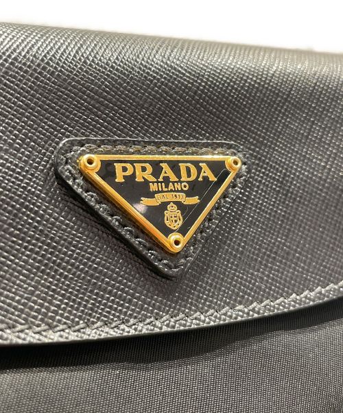 PRADA（プラダ）PRADA (プラダ) チェーンミニショルダーバッグ ブラックの古着・服飾アイテム