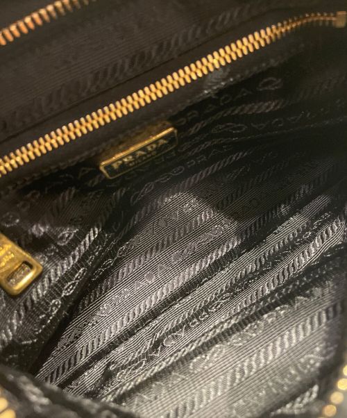 PRADA（プラダ）PRADA (プラダ) チェーンミニショルダーバッグ ブラックの古着・服飾アイテム