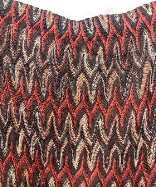 missoni（ミッソーニ）missoni (ミッソーニ) ニットスカート レッド サイズ:SIZE 48の古着・服飾アイテム