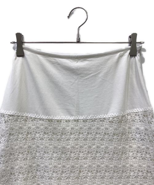 SEE BY CHLOE（シーバイクロエ）SEE BY CHLOE (シーバイクロエ) レーススカート ホワイト サイズ:XSの古着・服飾アイテム